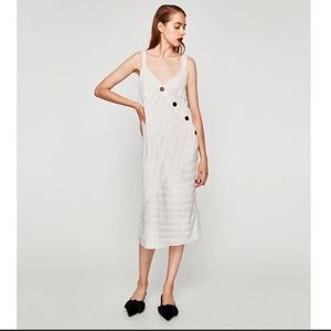 Zara Trafaluc midi button dress, small